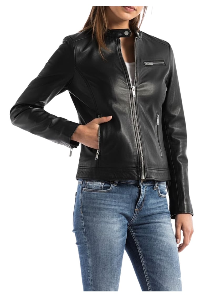 Jacheta Pearl din piele -