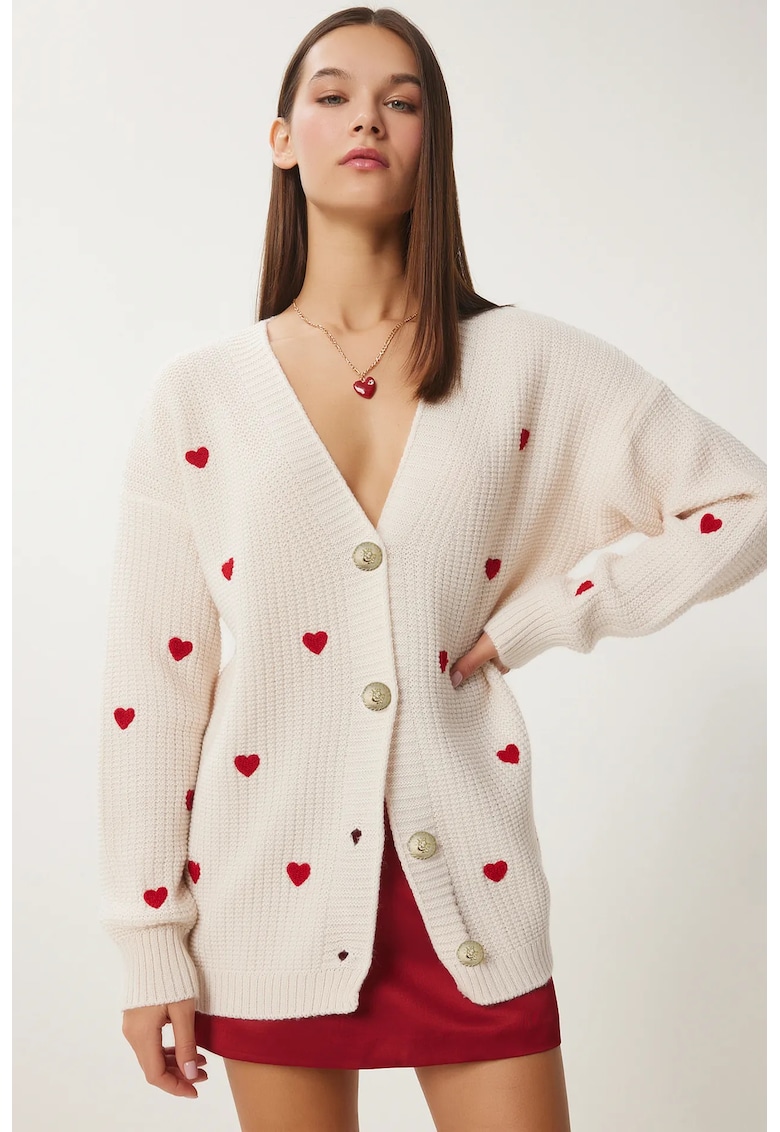 Happiness Istanbul Cardigan dama Happiness Istanbul - crem - One Size