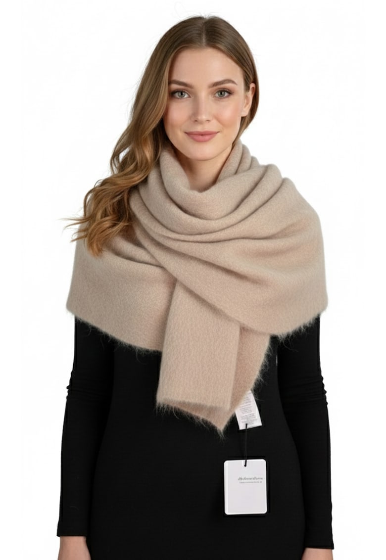 Fular uni din amestec de lana