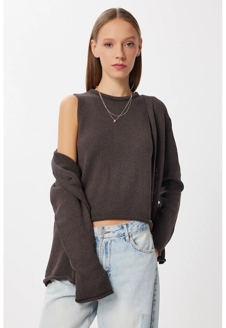 Cardigan dama Happiness Istanbul - maro - One Size