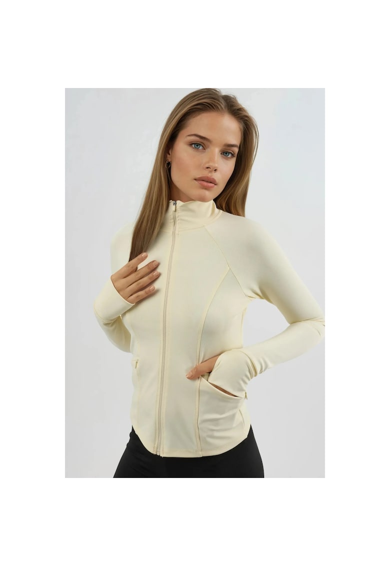 Bluza sport dama - tricotata - mulata - galben lamaie
