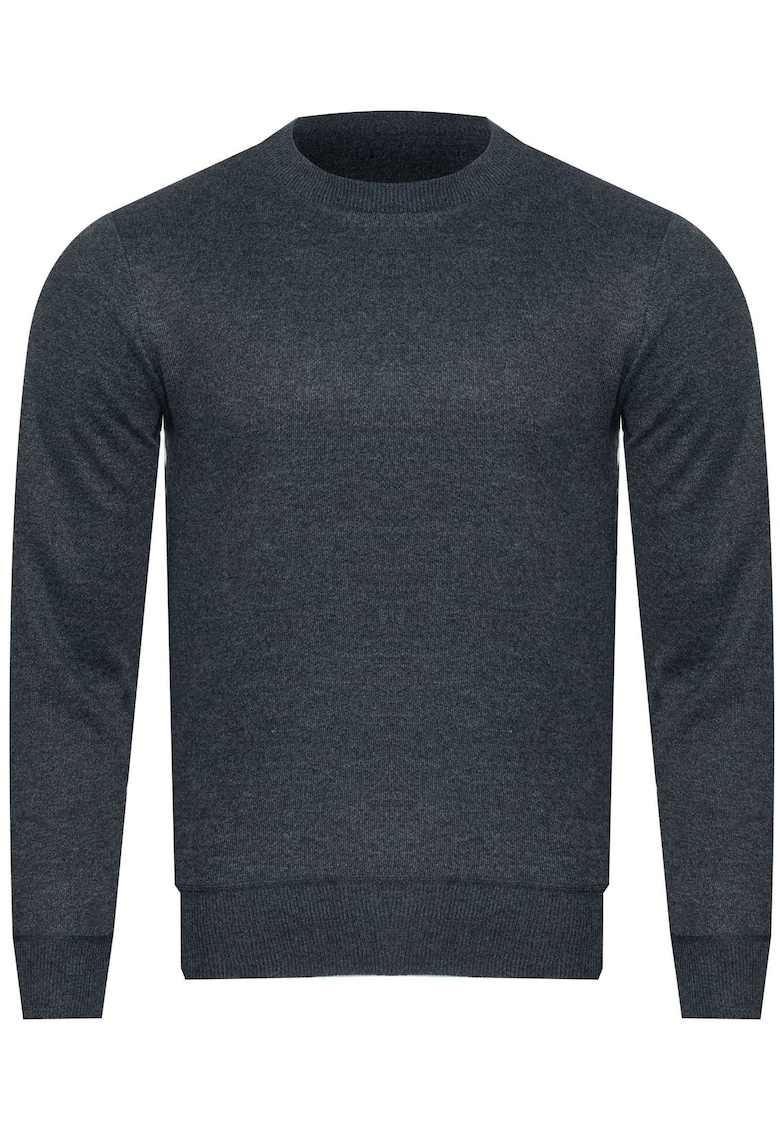 Pulover barbati - N537 - gri inchis - material acril - croiala regulara