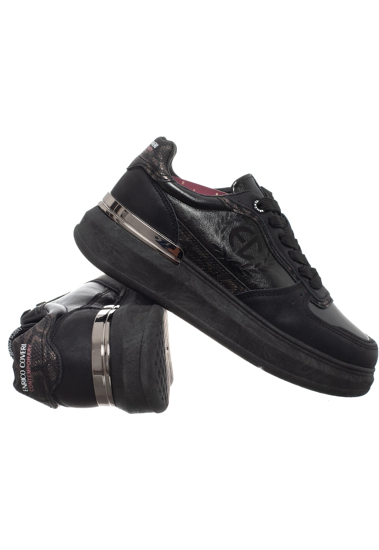 Enrico Coveri Pantofi sport dama MARTHA - sintetic/textil - negru