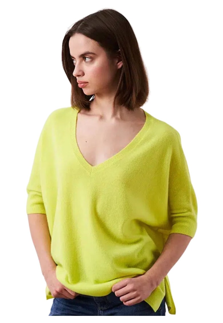 Pulover din casmir cu croiala supradimensionata Kate -