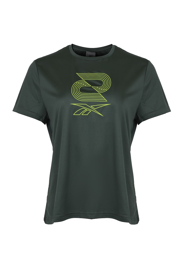 Tricou sport dama - Running SW Graphic Tee HT6005 - verde - poliester -