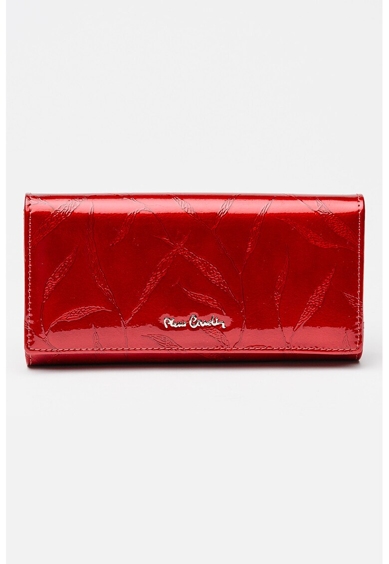Portofel din piele lacuita - Rosu