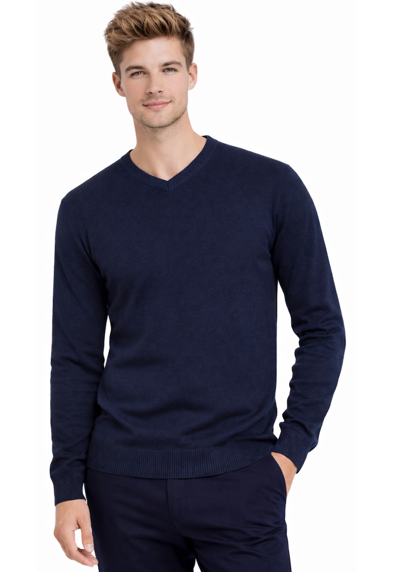 Pulover model B-6425 - Bleumarin