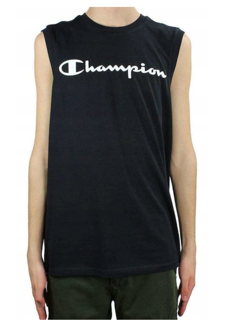 Champion Maiou cu imprimeu logo si decolteu la baza gatului