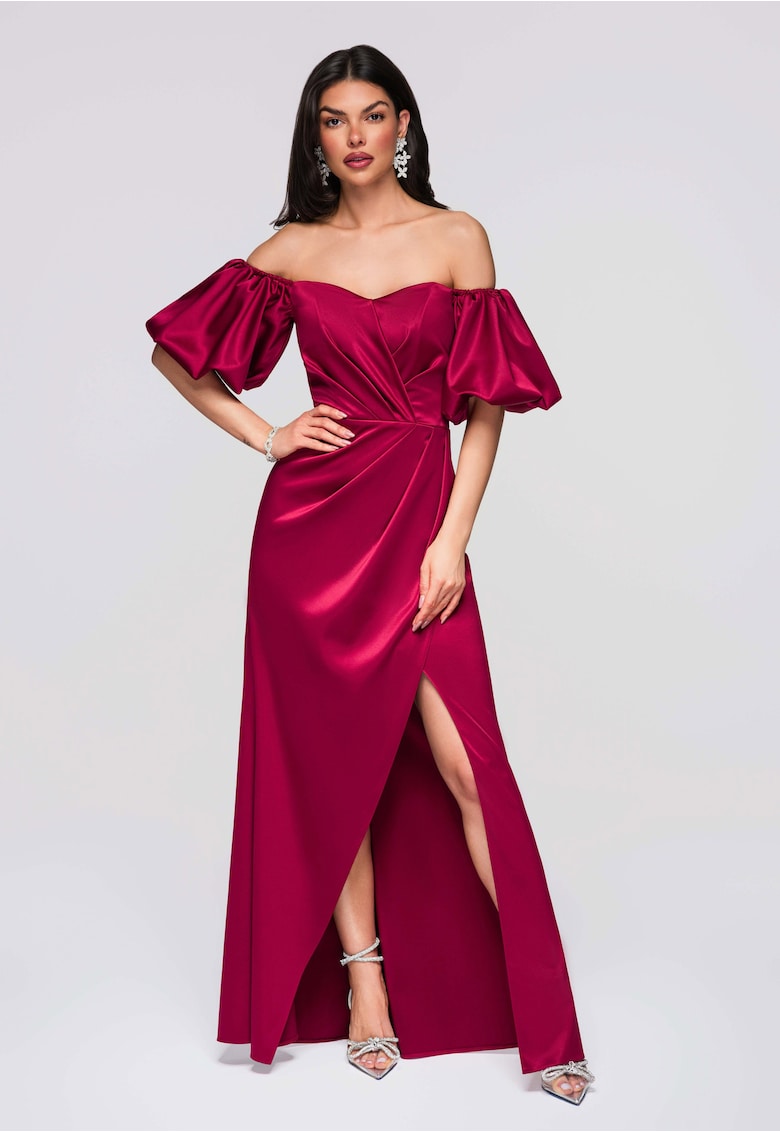 Rochie de seara maxi LA-OM-DLR270 - Bordeaux