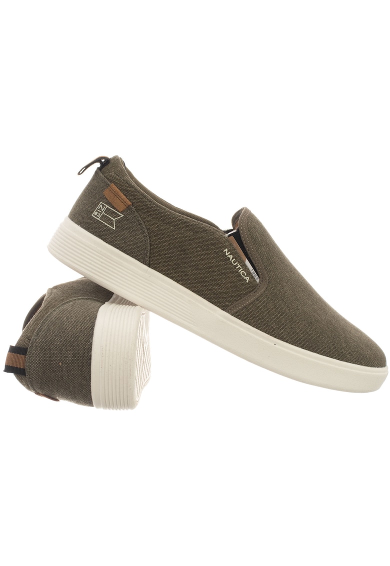 Tenisi barbati CARRERA CVS - oliv - material sintetic - slip-on - talpa cauciuc.
