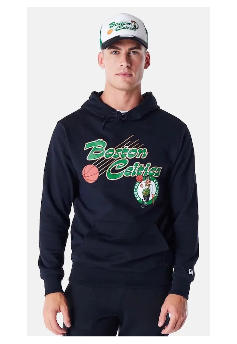Hanorac negru Boston Celtics Script pentru barbati