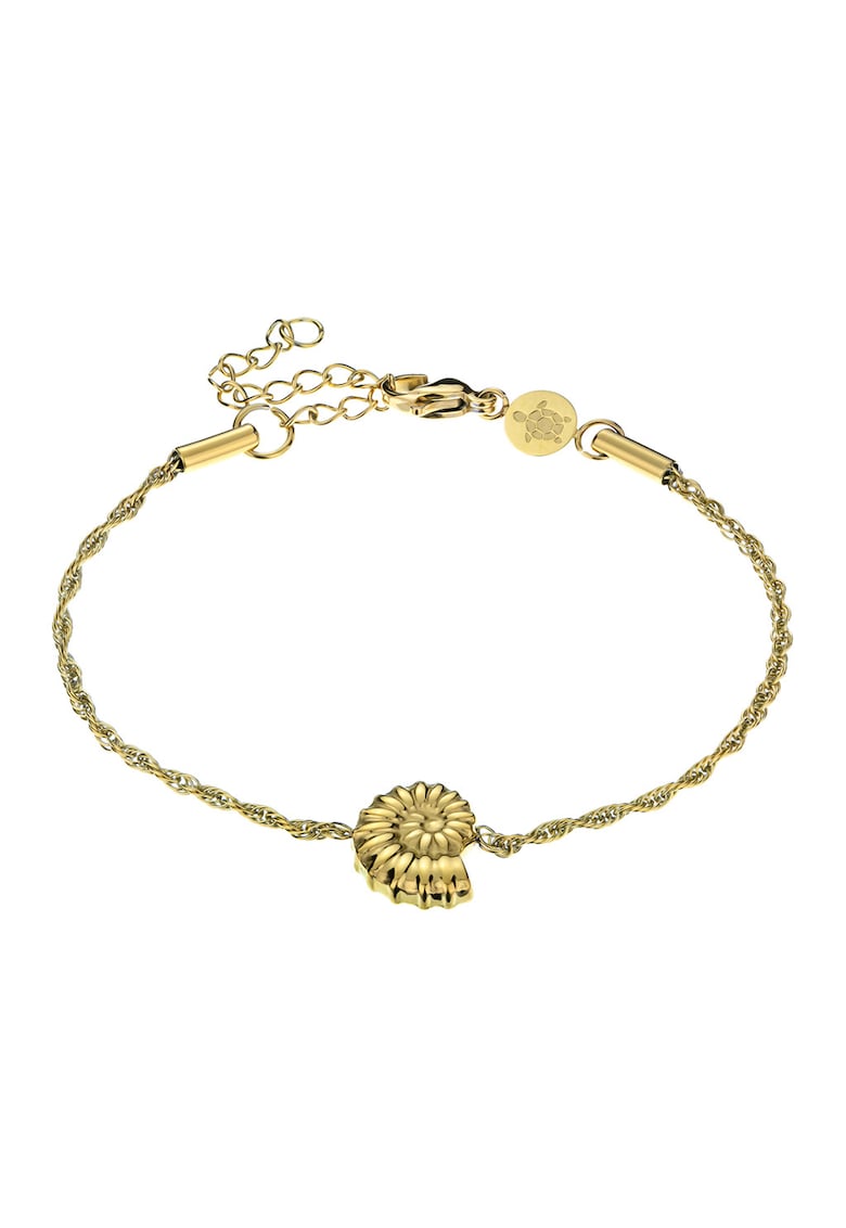 Bratara din otel inoxidabil decorata cu talisman Cael - Auriu