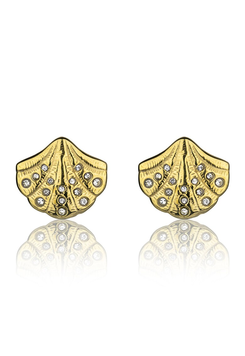 Cercei in forma de scoica - Auriu