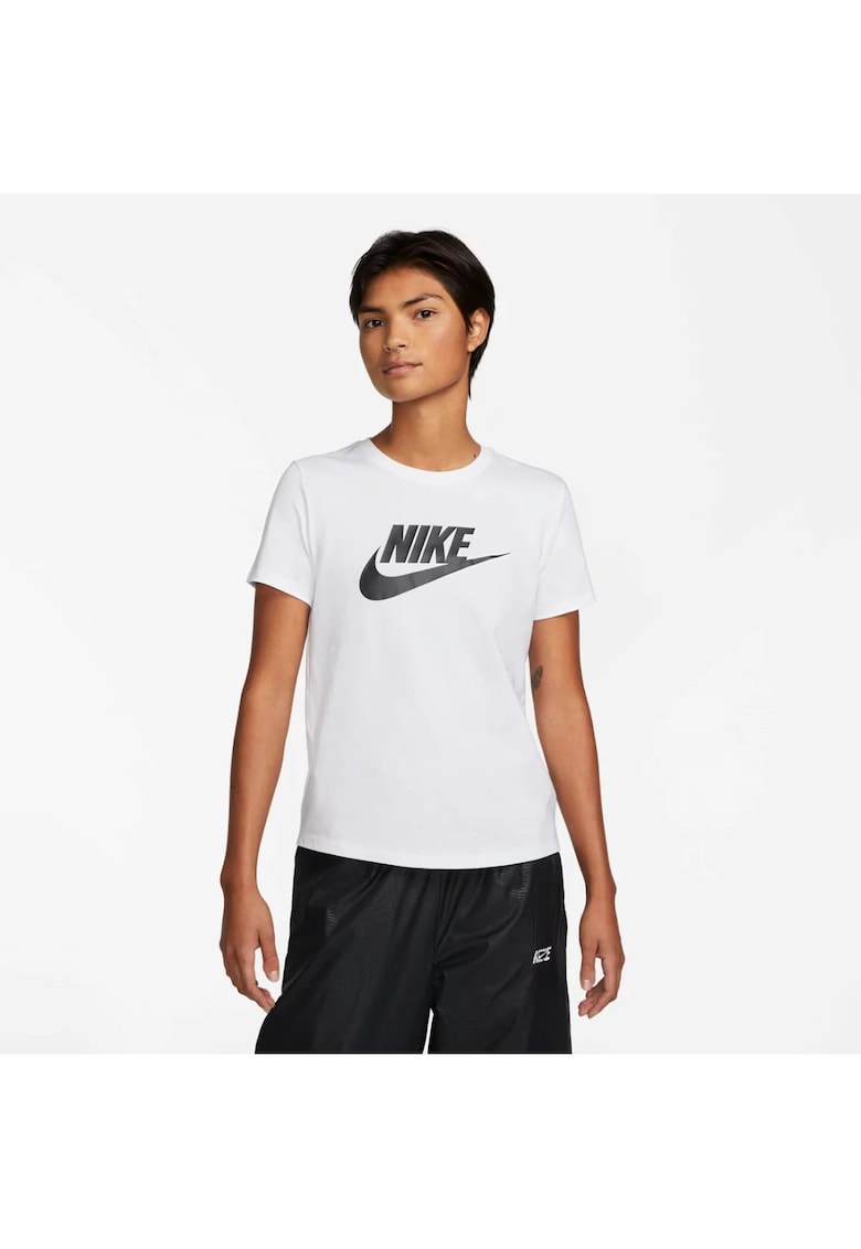 Nike Tricou din amestec de bumbac cu imprimeu logo Essentials