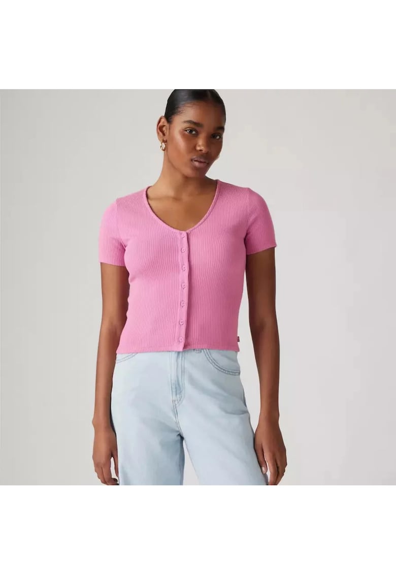 Bluza striata cu nasturi