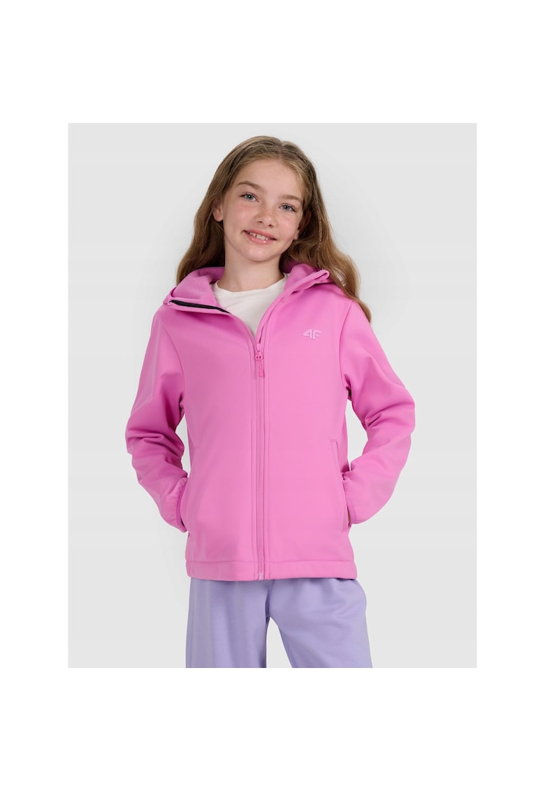 Jacheta sport fete JRAW25TSOFF515-54S - 4F Poliester - Roz