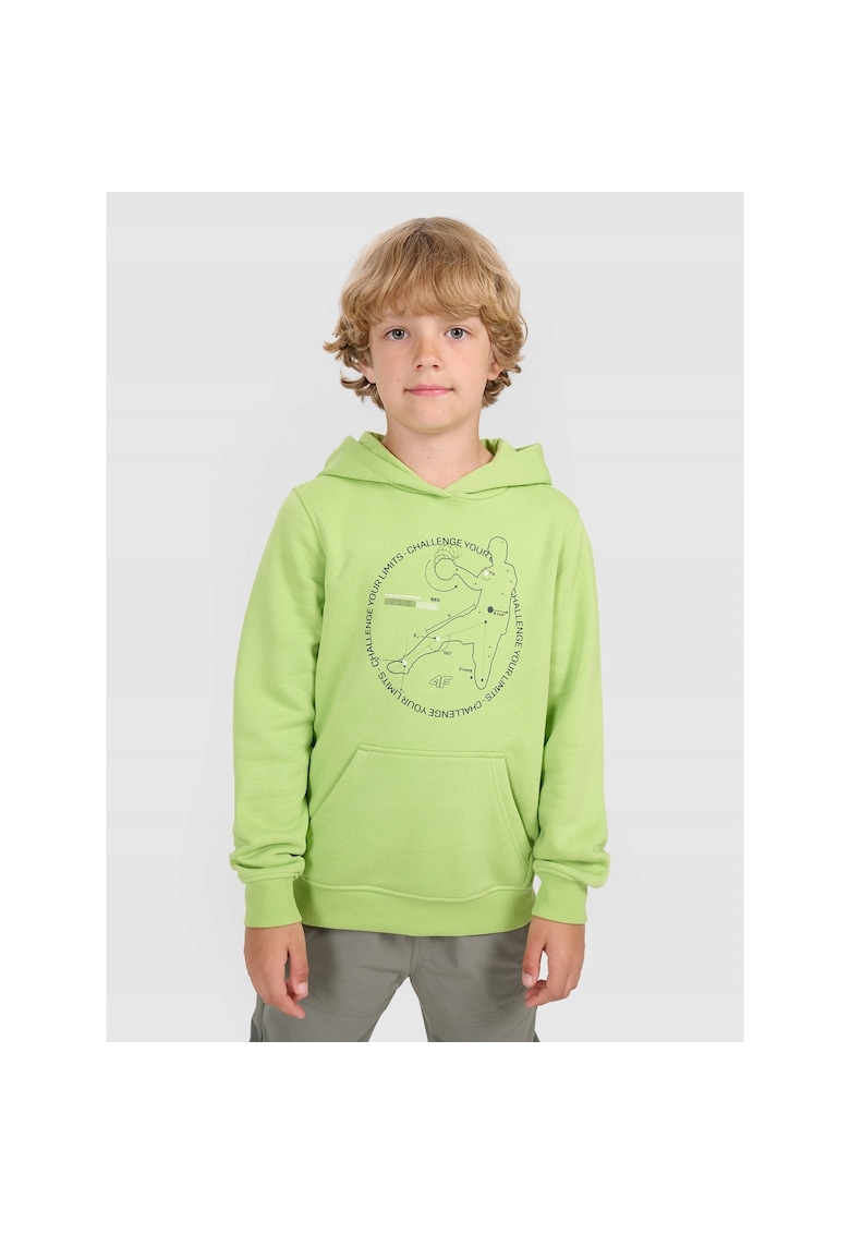 Hanorac copii baieti - verde - bumbac -