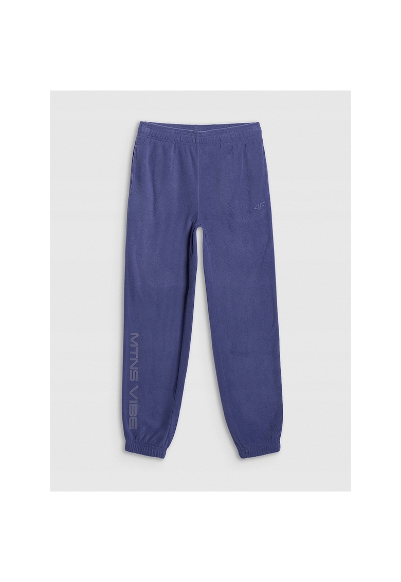 Pantaloni sport baieti - poliester - bleumarin