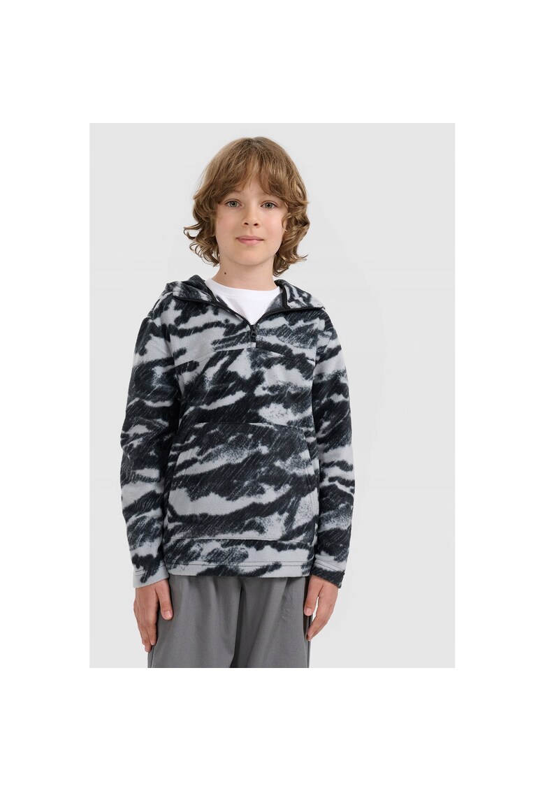 Hanorac copii - polar cu gluga - multicolor - poliester -