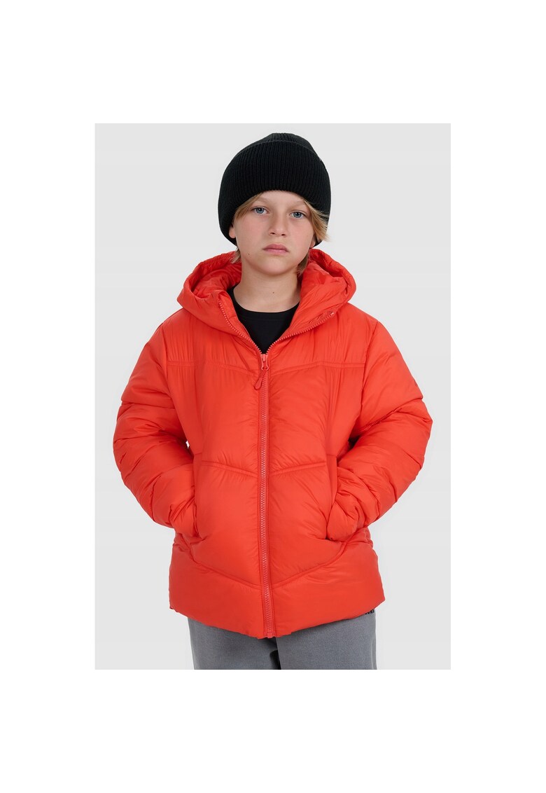 Geaca matlasata pentru baieti - rosie - umplutura sintetica - poliester -