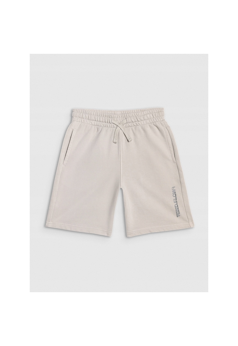 Pantaloni scurti copii - bumbac/poliester - gri -