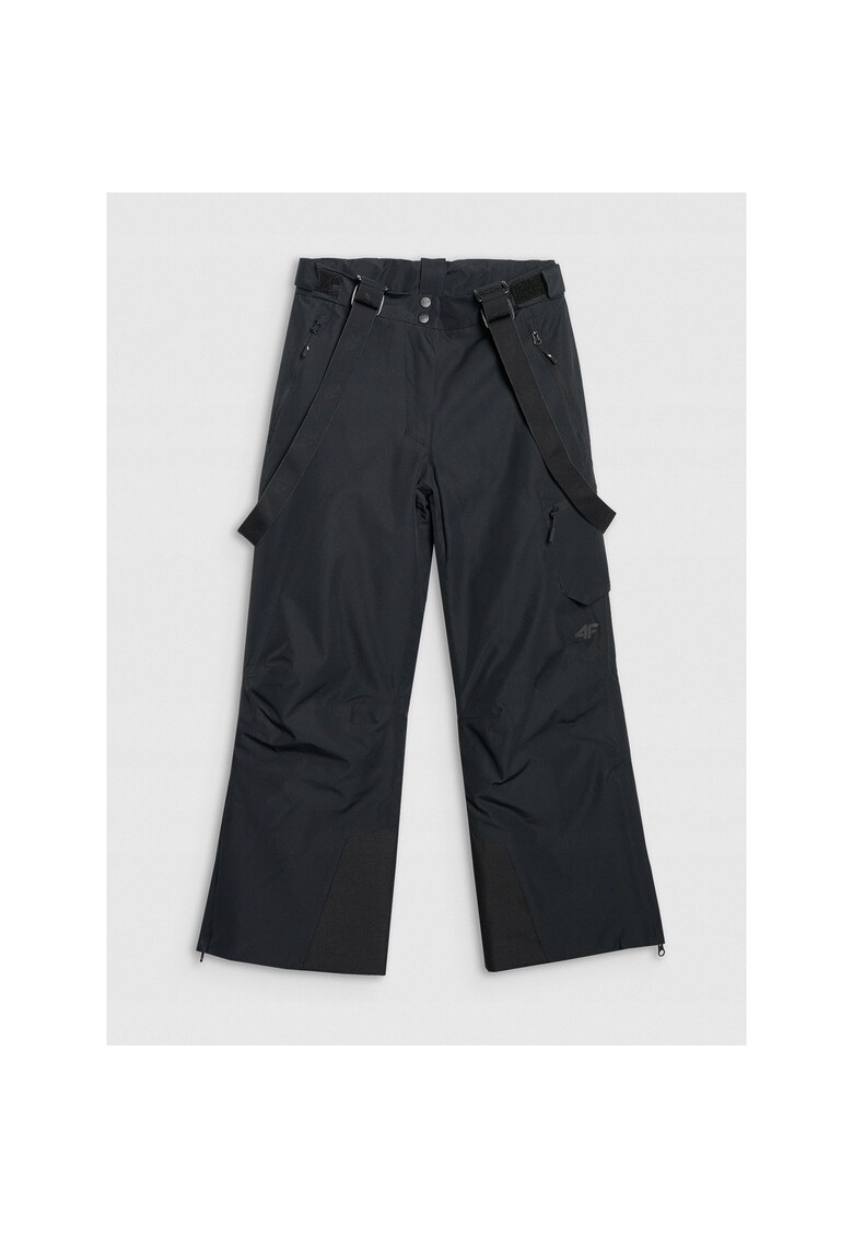 Pantaloni de ski NeoDry 8000 - negri - poliester - cu bretele detasabile - impermeabili - pentru fete