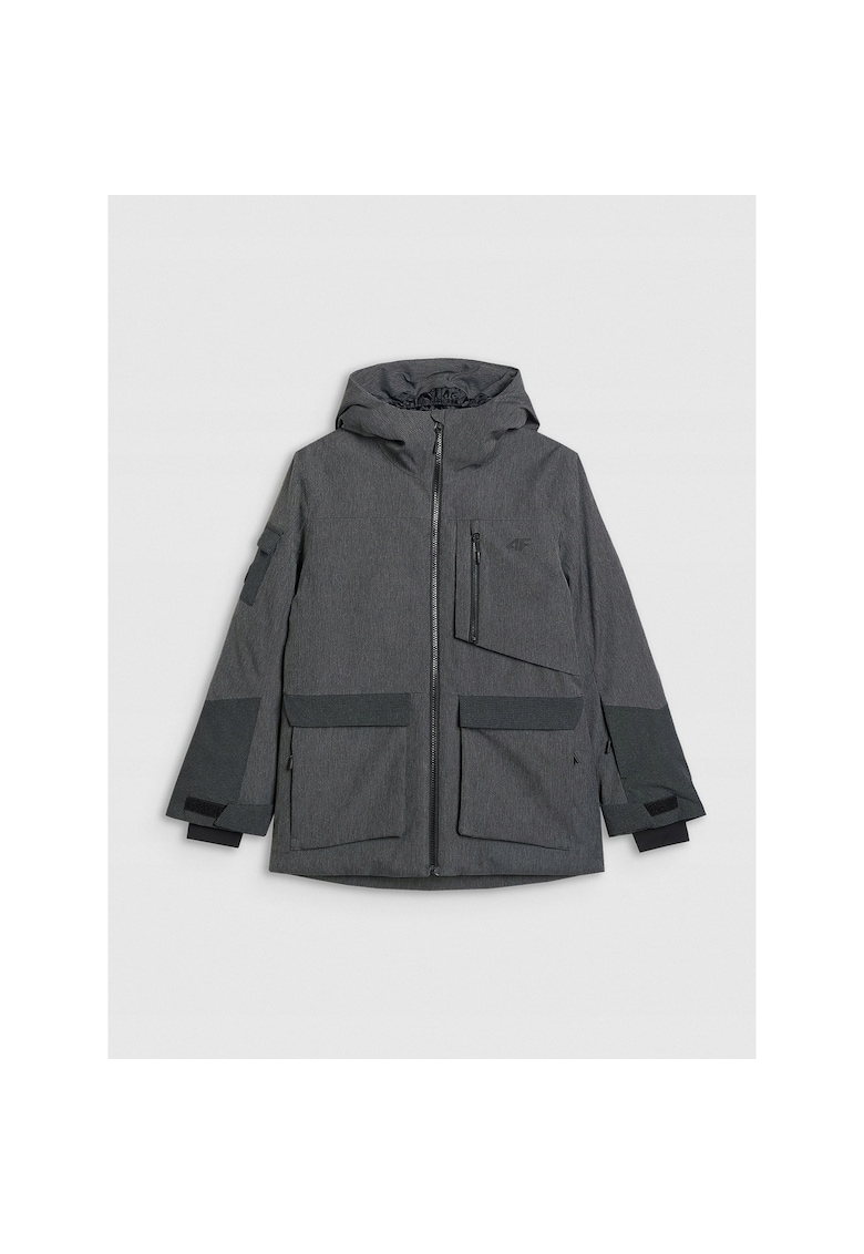 Geaca de snowboard unisex - membrana 8000 - neagra - poliester