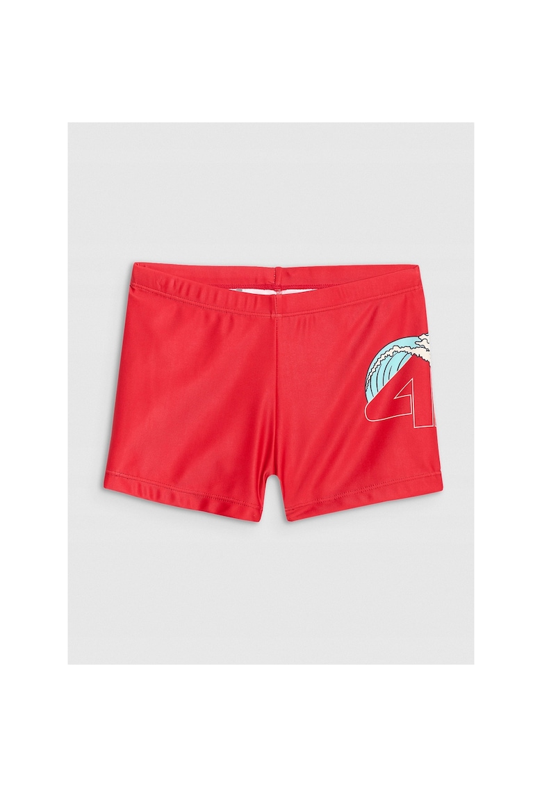 Costum de baie copii - slip baieti - rosu - poliester -