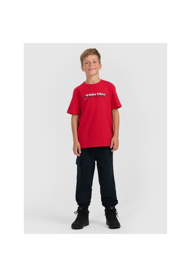 Pantaloni sport copii - jogger - bleumarin - bumbac -