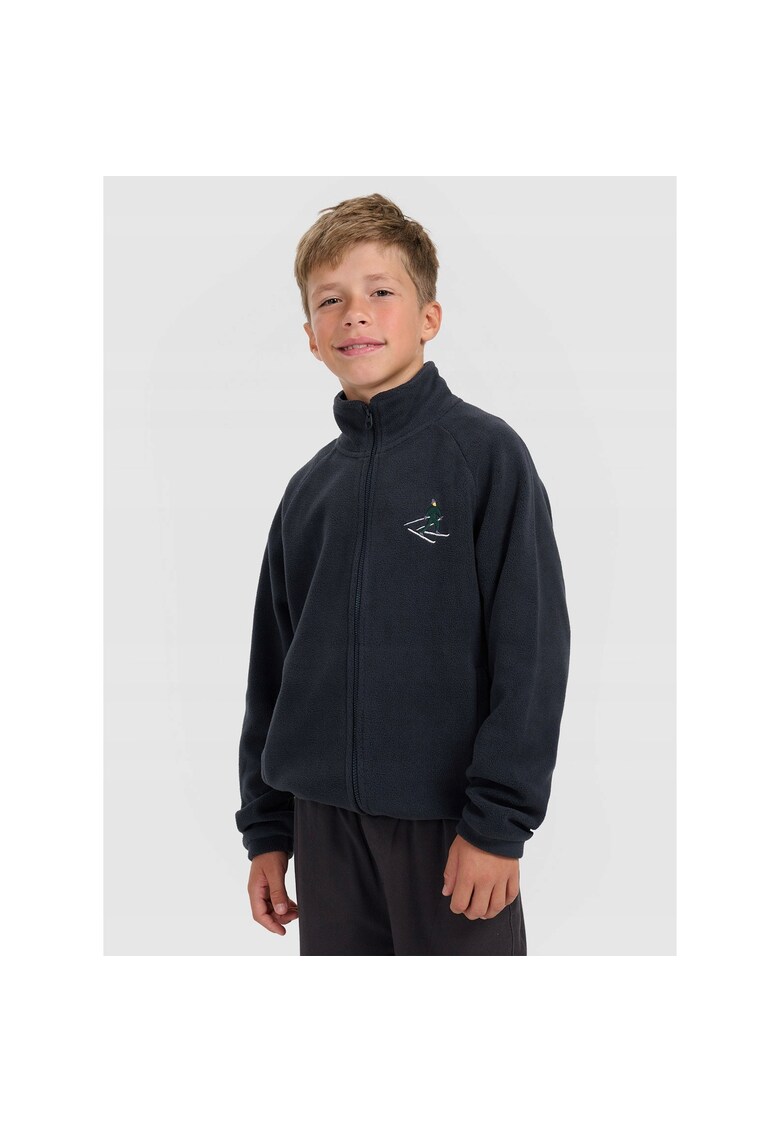 Polar pentru copii model cu guler - bleumarin - poliester - 164 - 14 - Bleumarin
