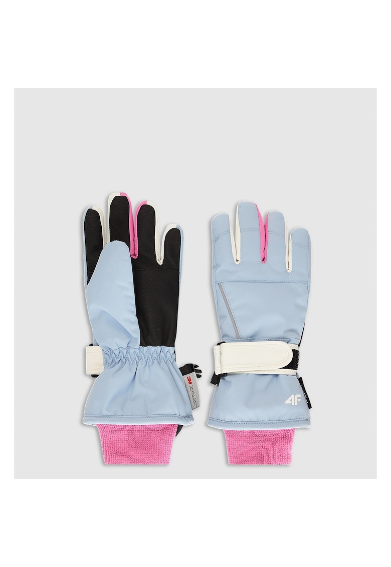 Manusi sport pentru copii - Thinsulate - impermeabile - albastre - marimea