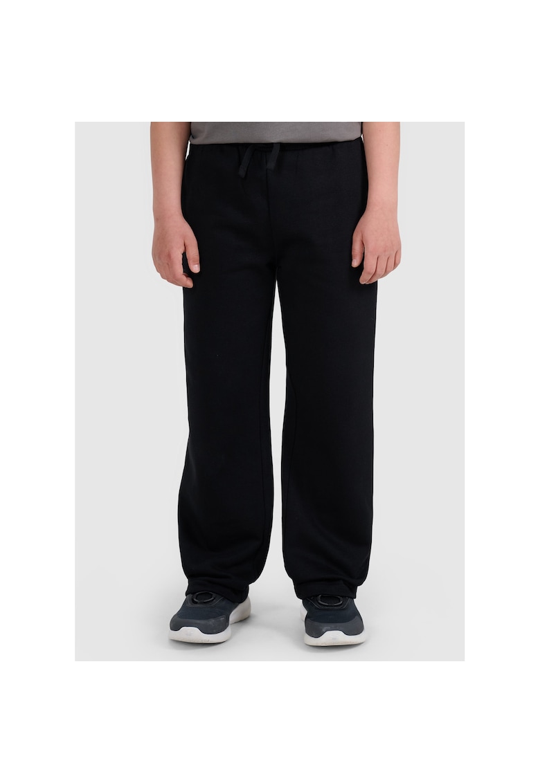Pantaloni de sport baieti - bumbac/poliester - negri