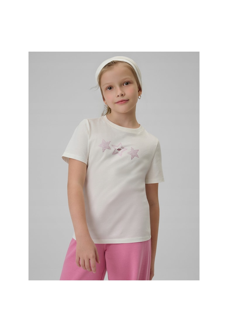 Tricou copii - regular - alb - bumbac