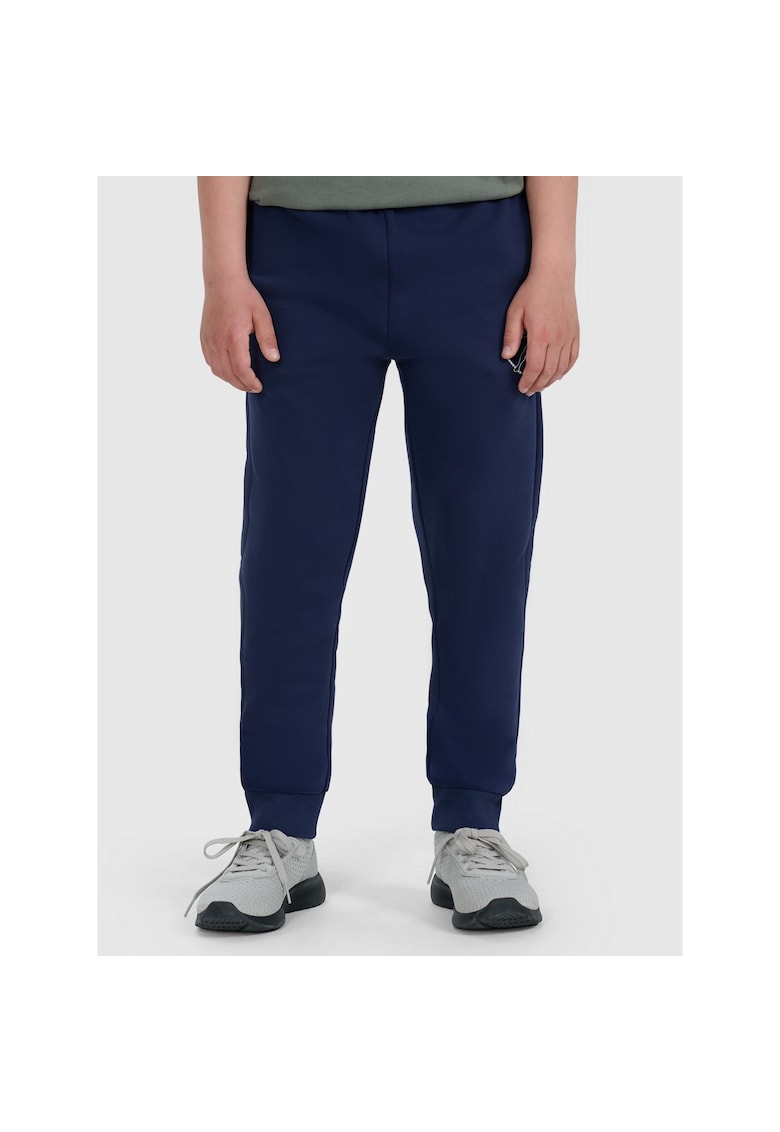 Pantaloni sport baieti bumbac/poliester - bleumarin