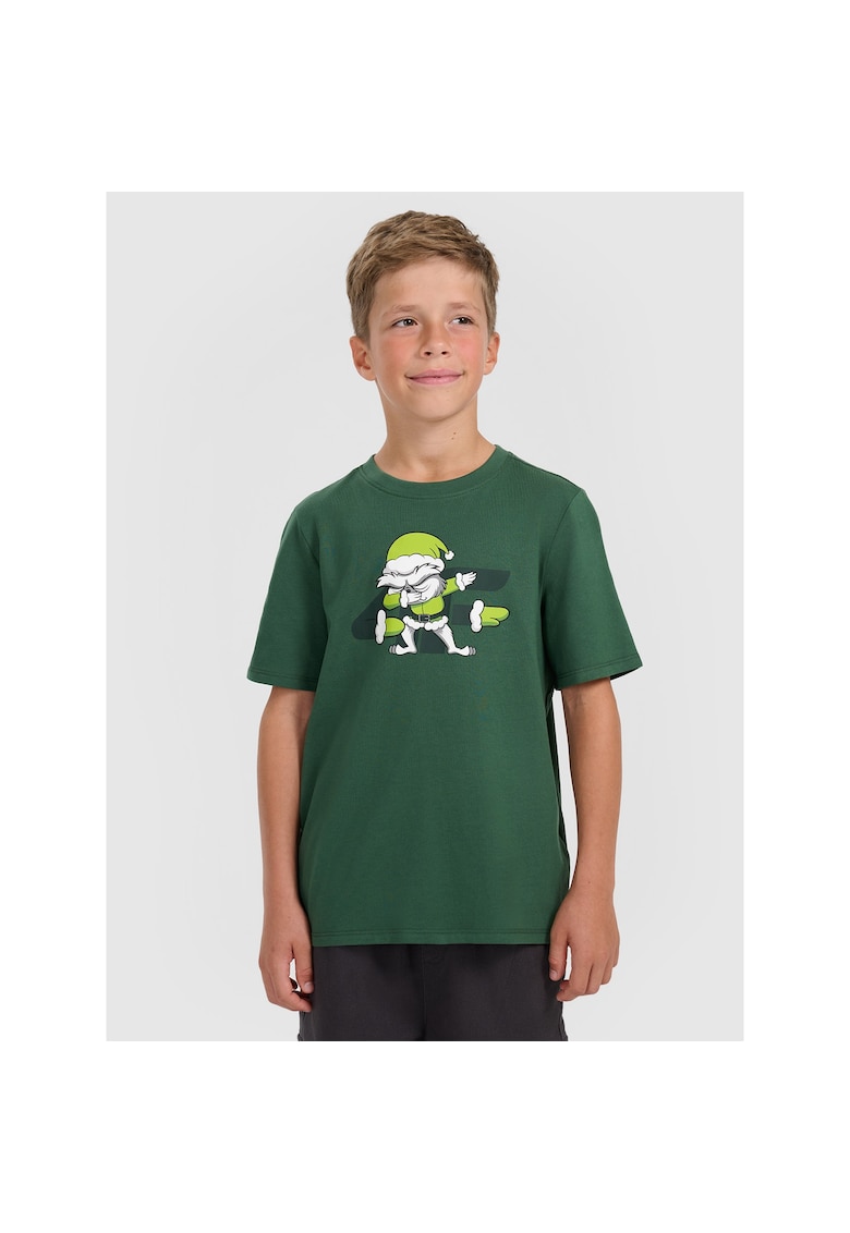 Tricou copii - Craciun - bumbac - verde - Verde