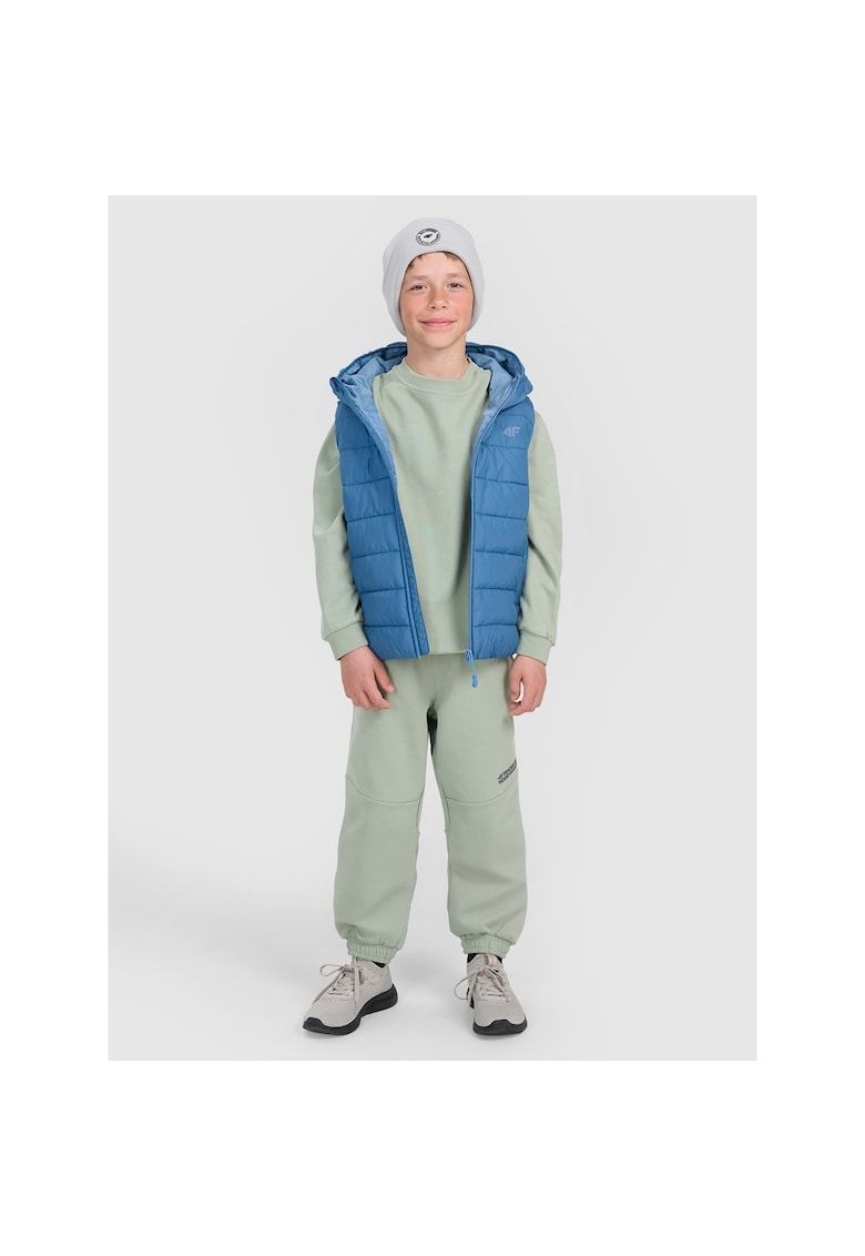 Pantaloni sport copii - jogger - masliniu - bumbac 82% -