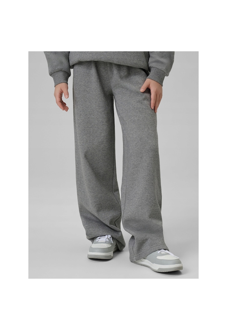 Pantaloni sport fete - bumbac - gri