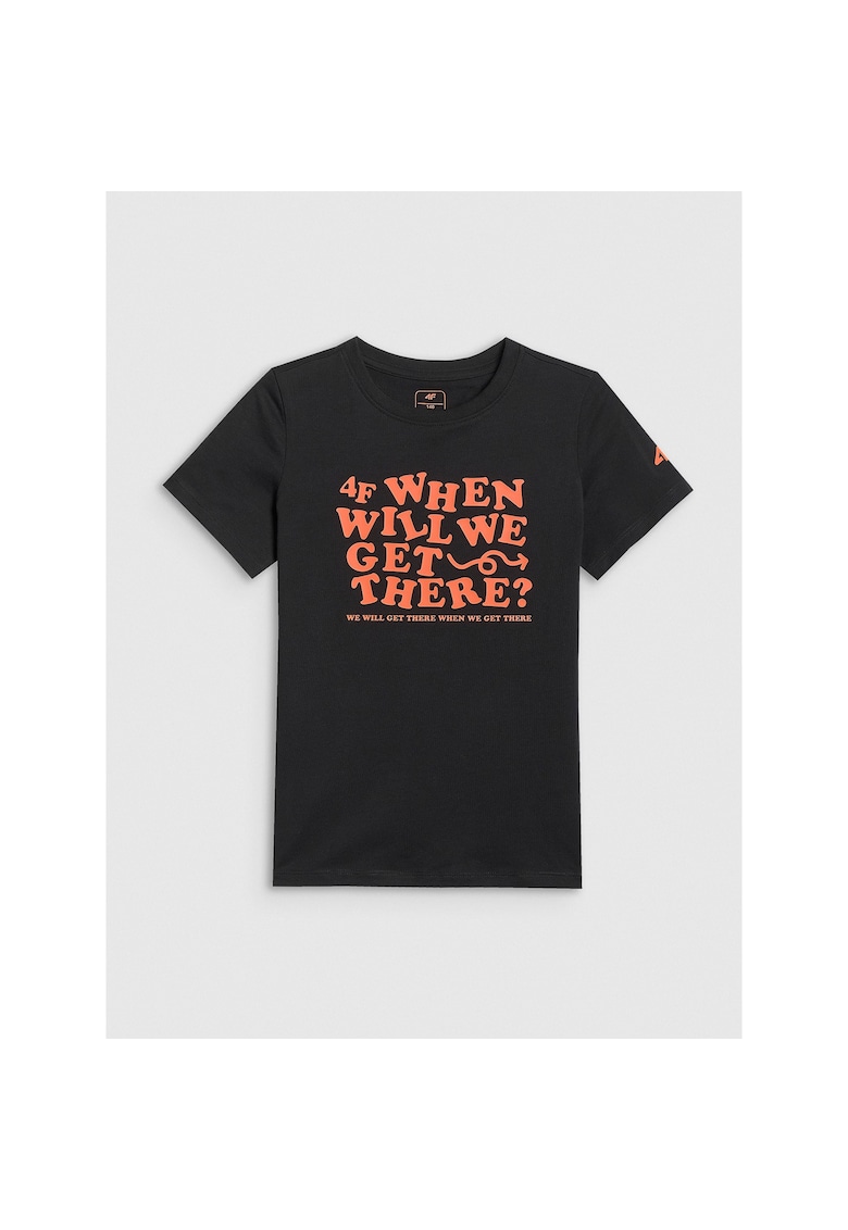 Tricou copii - regular - bumbac - negru - pentru baieti