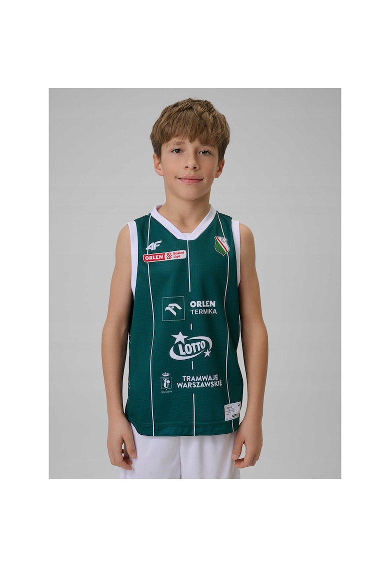 Tricou sport copii - replica meci Legia Varsovia - verde - poliester - tehnologie 4FDry