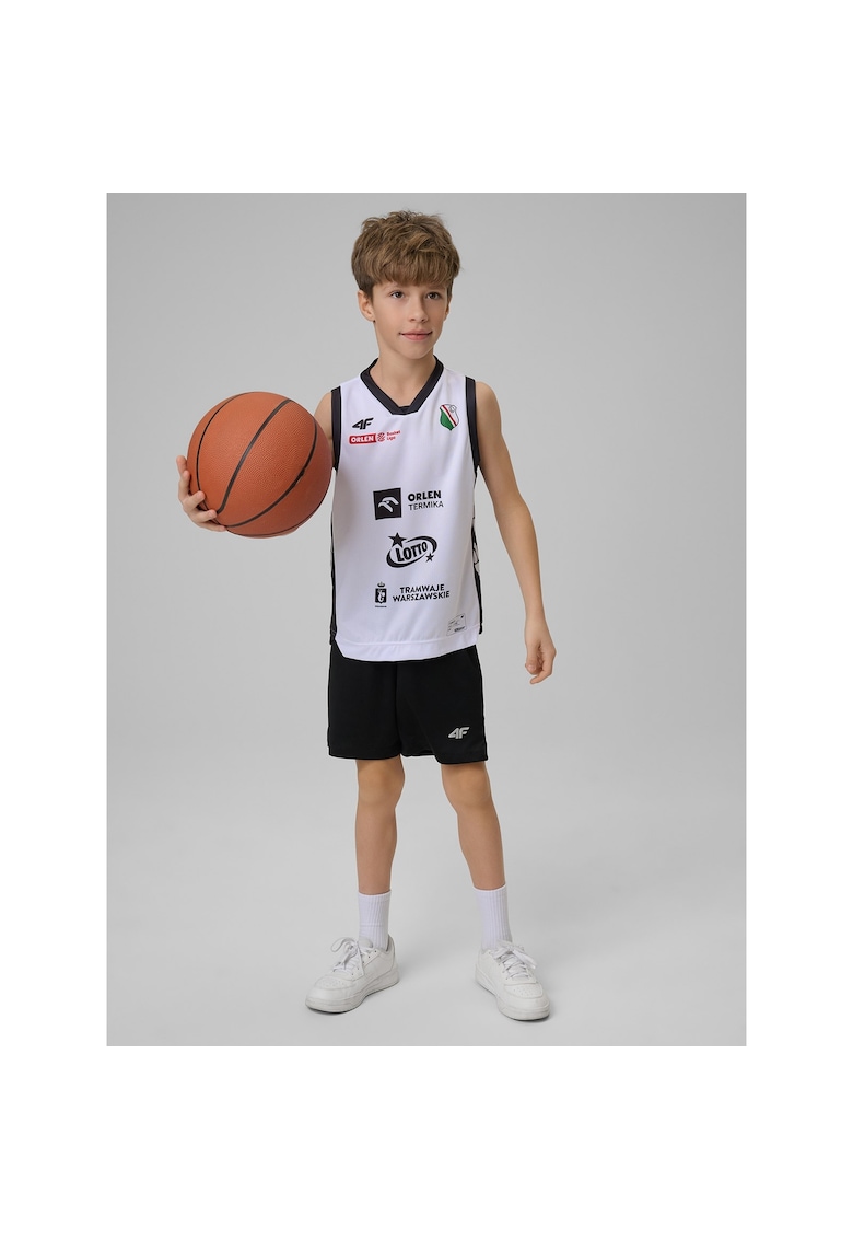 Tricou sport copii - replica meci sezon 2025/26 - alb - poliester