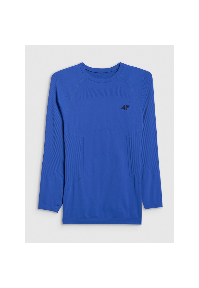 Bluza sport barbati lenjerie termoactiva fara cusaturi - albastru - poliester -