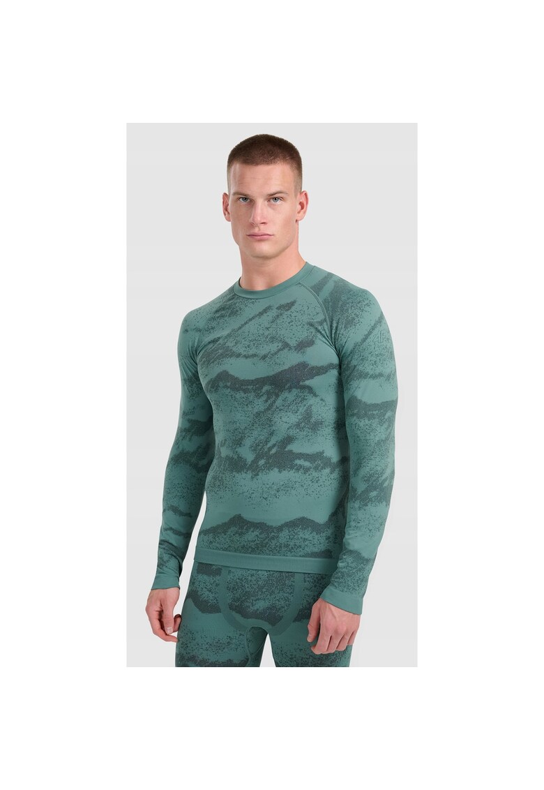 Bluza sport barbati - termoactiva fara cusaturi - verde - Verde