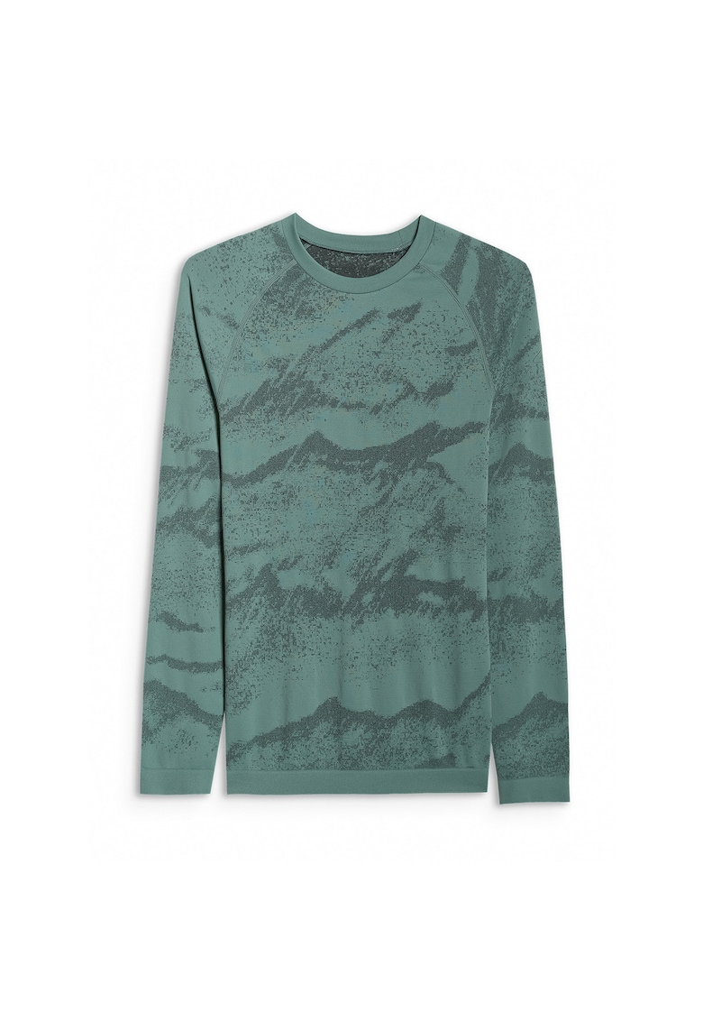 Bluza sport barbati - termoactiva fara cusaturi - verde - Verde