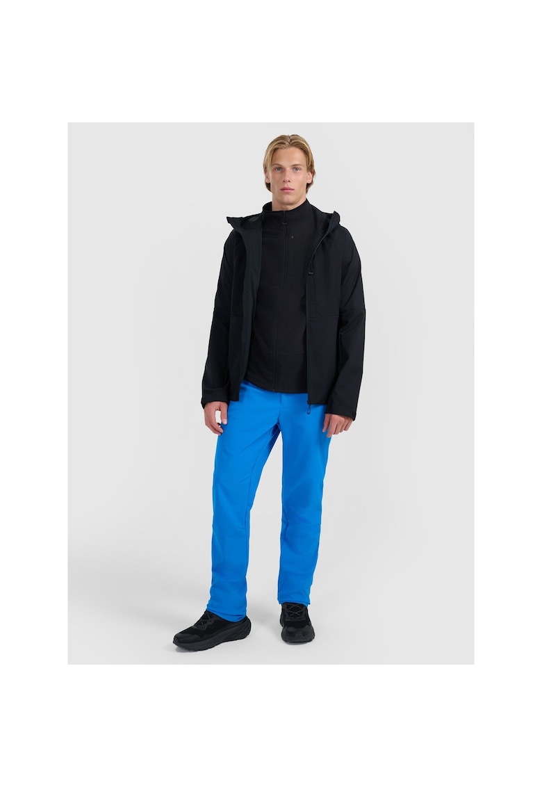 Pantaloni trekking barbati - poliester - albastru