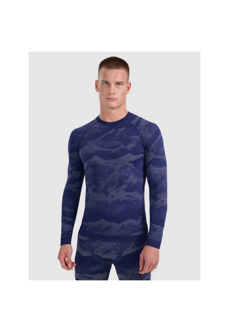 Bluza sport barbati - termica - poliester - tehnologie 4FSkin - albastru - Albastru