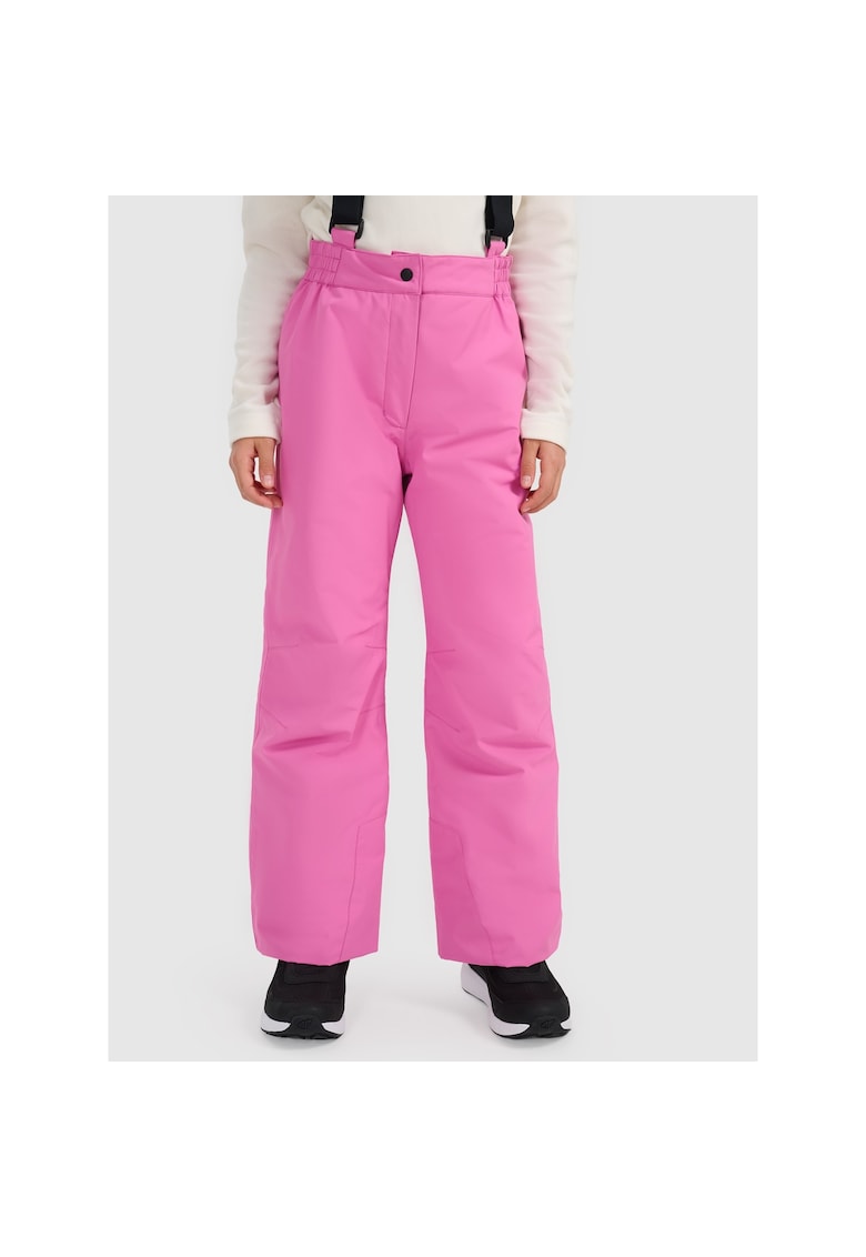 Pantaloni de ski pentru fete - roz - NeoDry 5000 - bretele reglabile