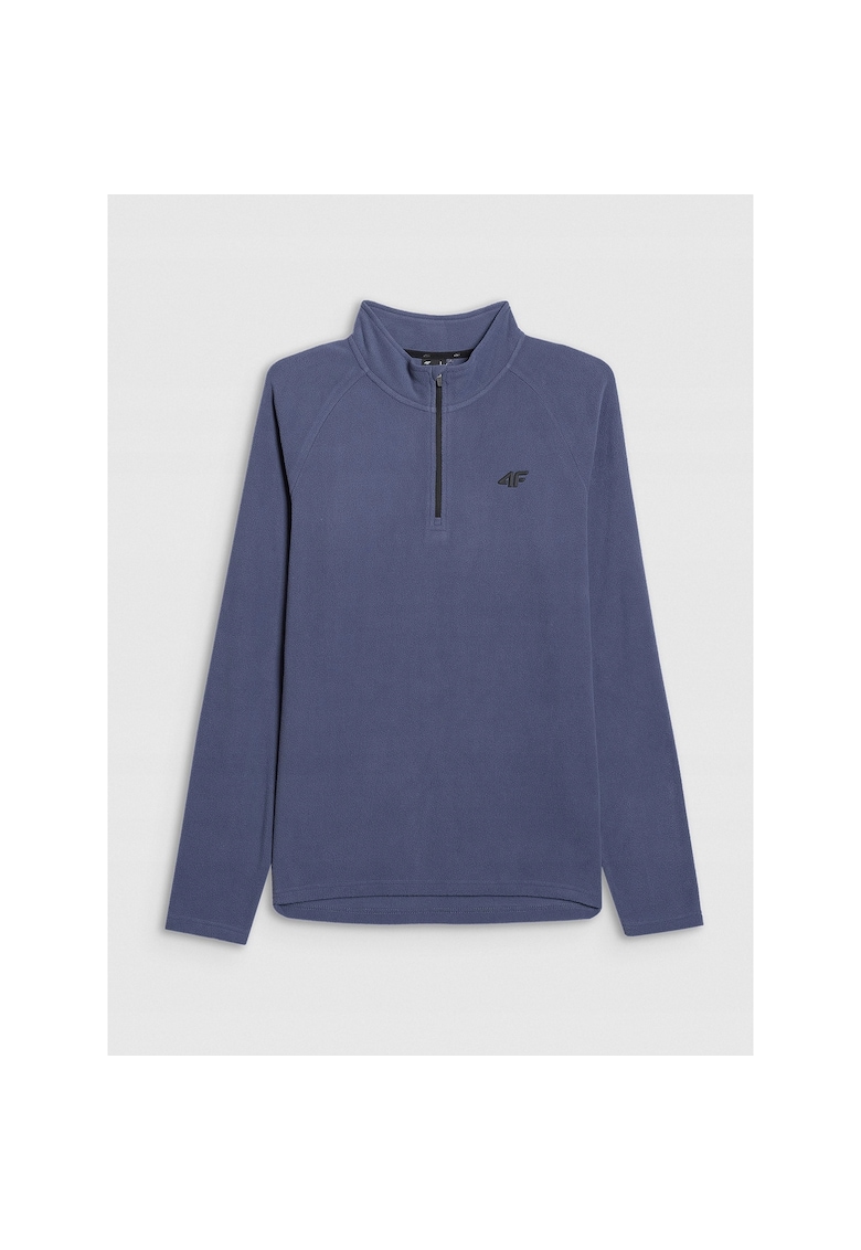 Bluza sport barbati - termoactiv - poliester - guler inalt - bleumarin -