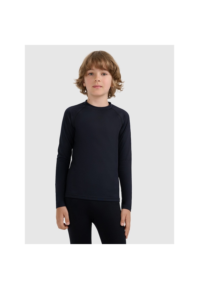 Bluza sport copii fleece - negru