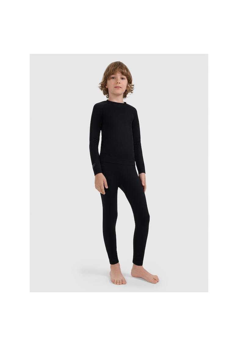 4f Lenjerie termica fara cusaturi unisex - negru - poliester -