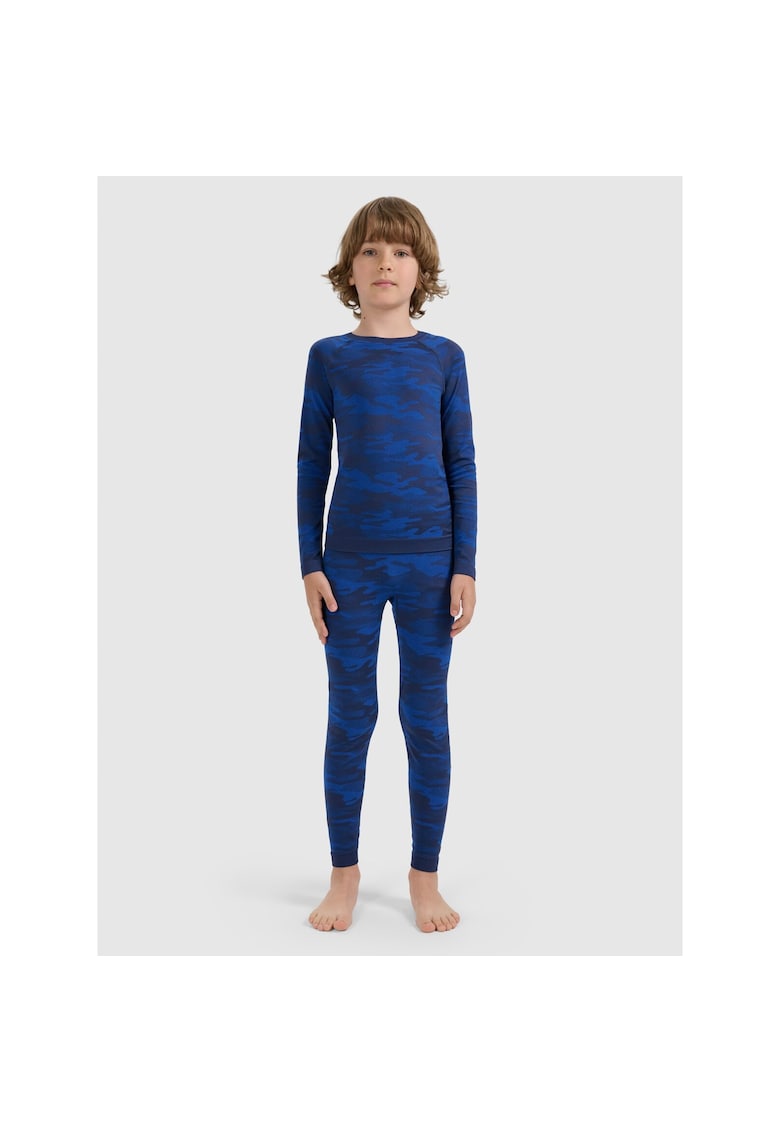 Lenjerie termica baieti fara cusaturi - poliamida - Bleumarin